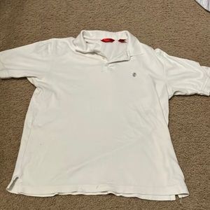 White Izod polo